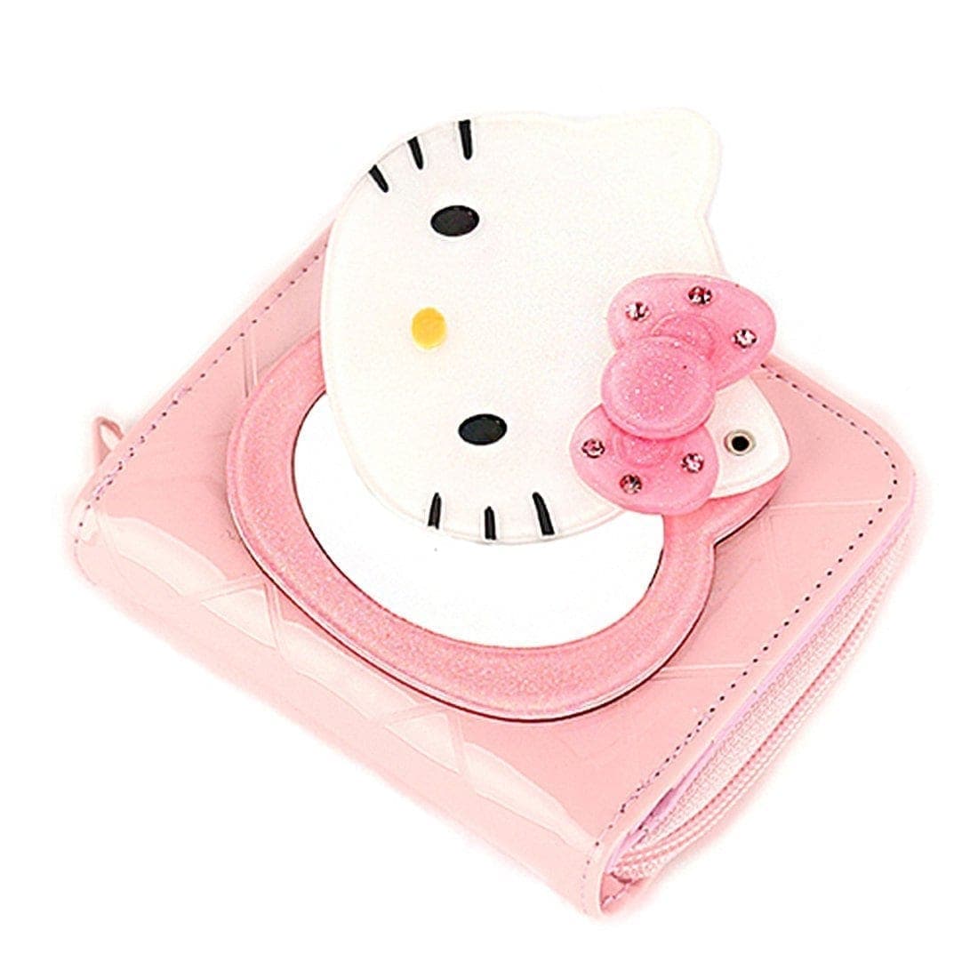 Qoo10] サンリオ ハローキティ ミラー財布 LIGHT P : キッズ