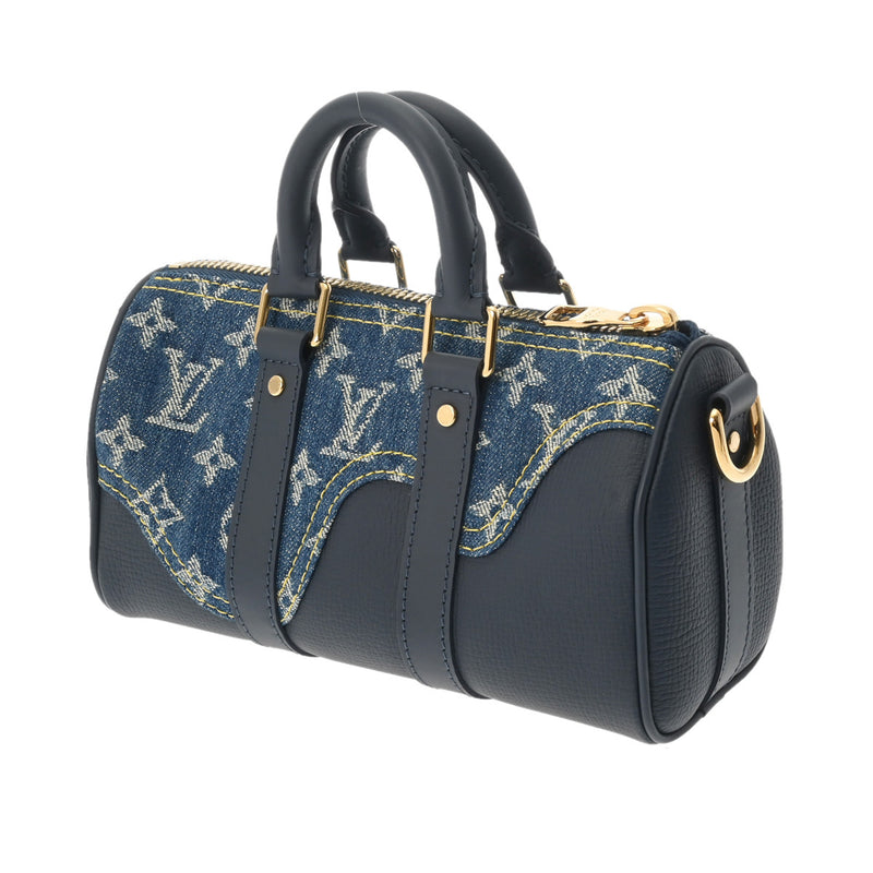 ルイヴィトン NIGOコラボ キーポルXS ブルー ネイビー メンズ