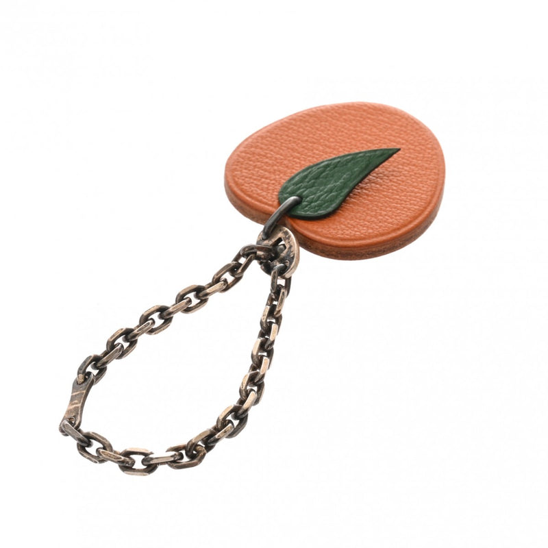 エルメス オレンジモチーフ バッグチャーム オレンジ レディース