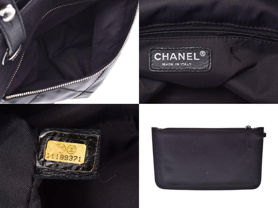 シャネル パリビアリッツGM トートバッグ 黒 レディース レザー