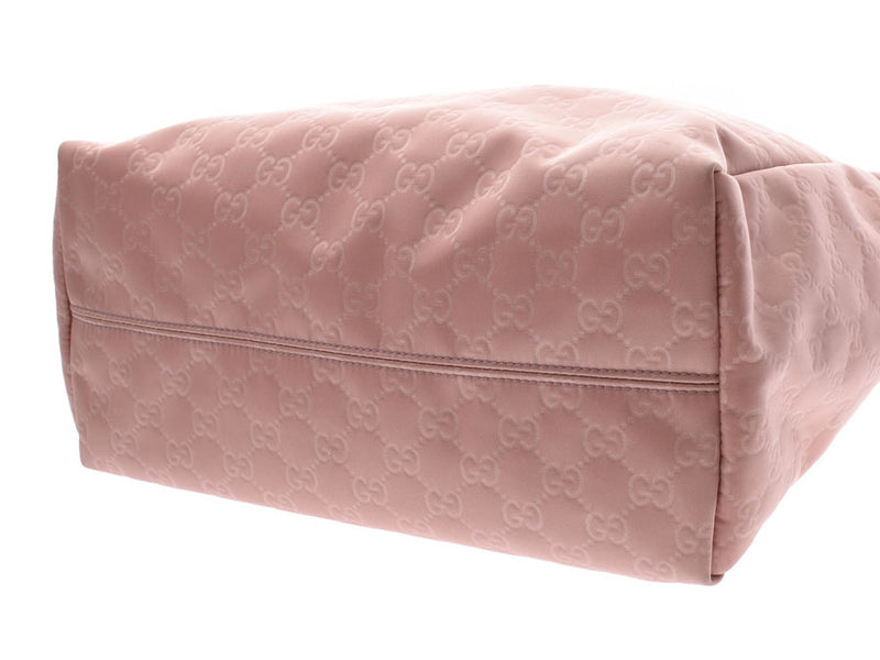 グッチ トートバッグ ピンク レディース ナイロン Bランク GUCCI 中古