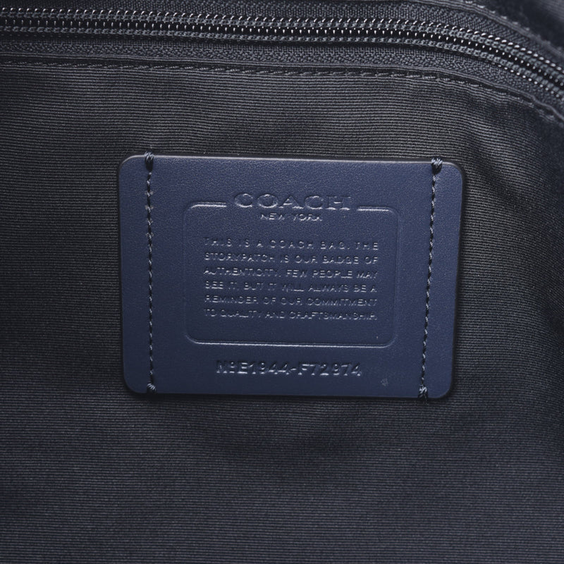 コーチ2WAY ブリーフケース 紺 メンズ ビジネスバッグ F72974 COACH