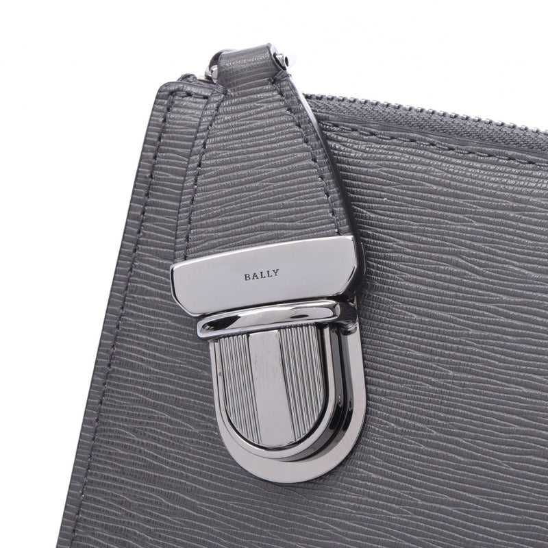 バリークラッチバッグ グレー メンズ カーフ セカンドバッグ BALLY