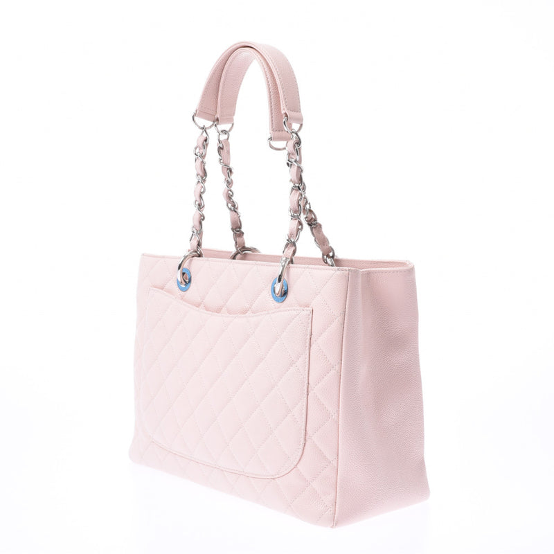 シャネルチェーントートバッグ 14143 ピンク シルバー金具 レディース