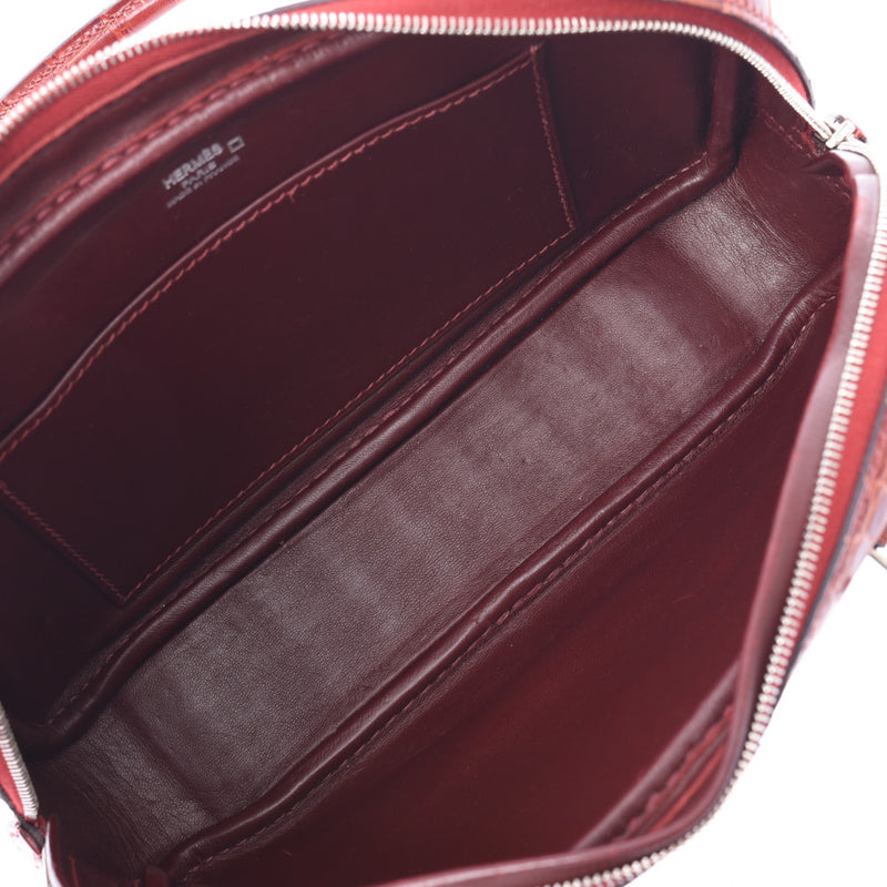 エルメスプリュム エラン 22 ルージュアッシュ シルバー金具 □N刻印