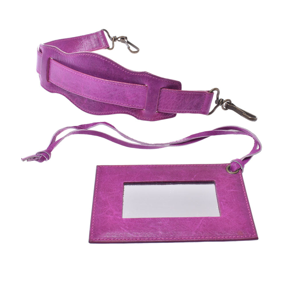 バレンシアガザ ファースト パープル レディース カーフ 2WAYバッグ