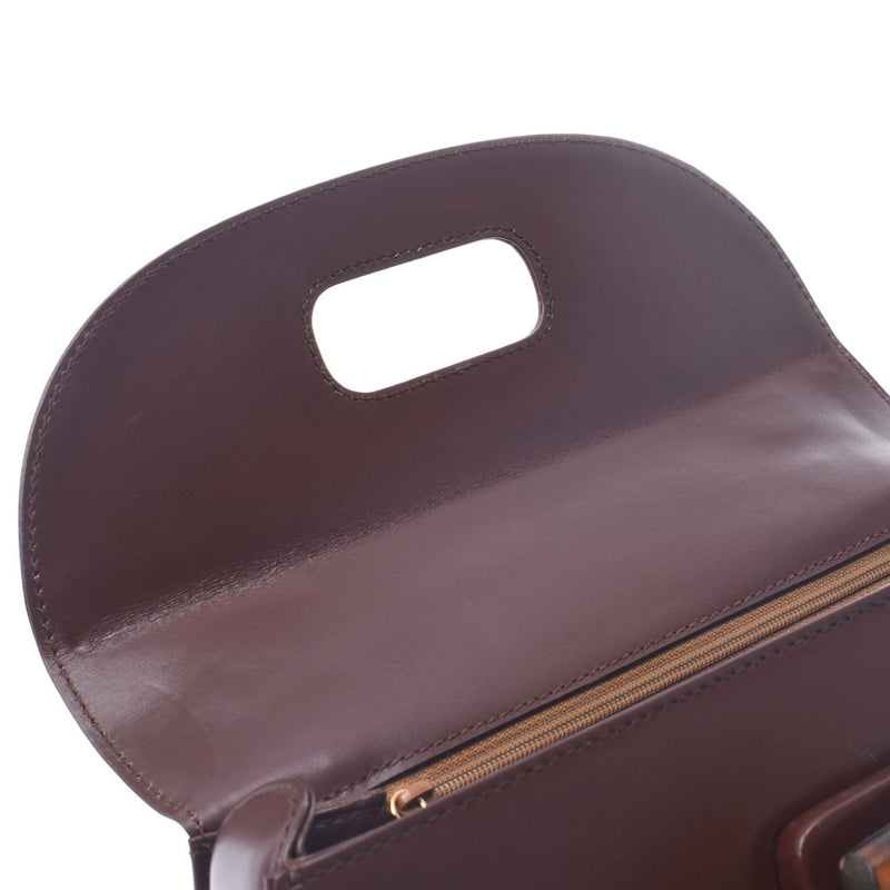 グッチバンブー 2WAYバッグ 茶 レディース ハンドバッグ GUCCI 中古