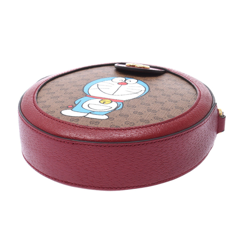 グッチドラえもんコラボ GG柄 ボルドー/ブラウン レディース GG