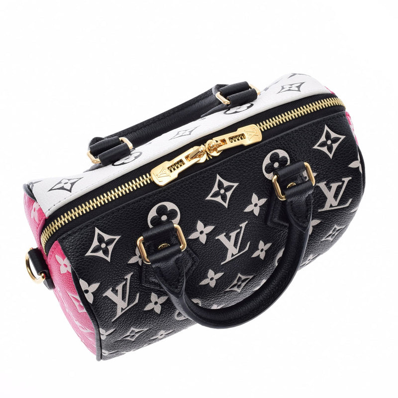 ルイヴィトンアンプラント スピーディバンドリエール20 14145 黒/白