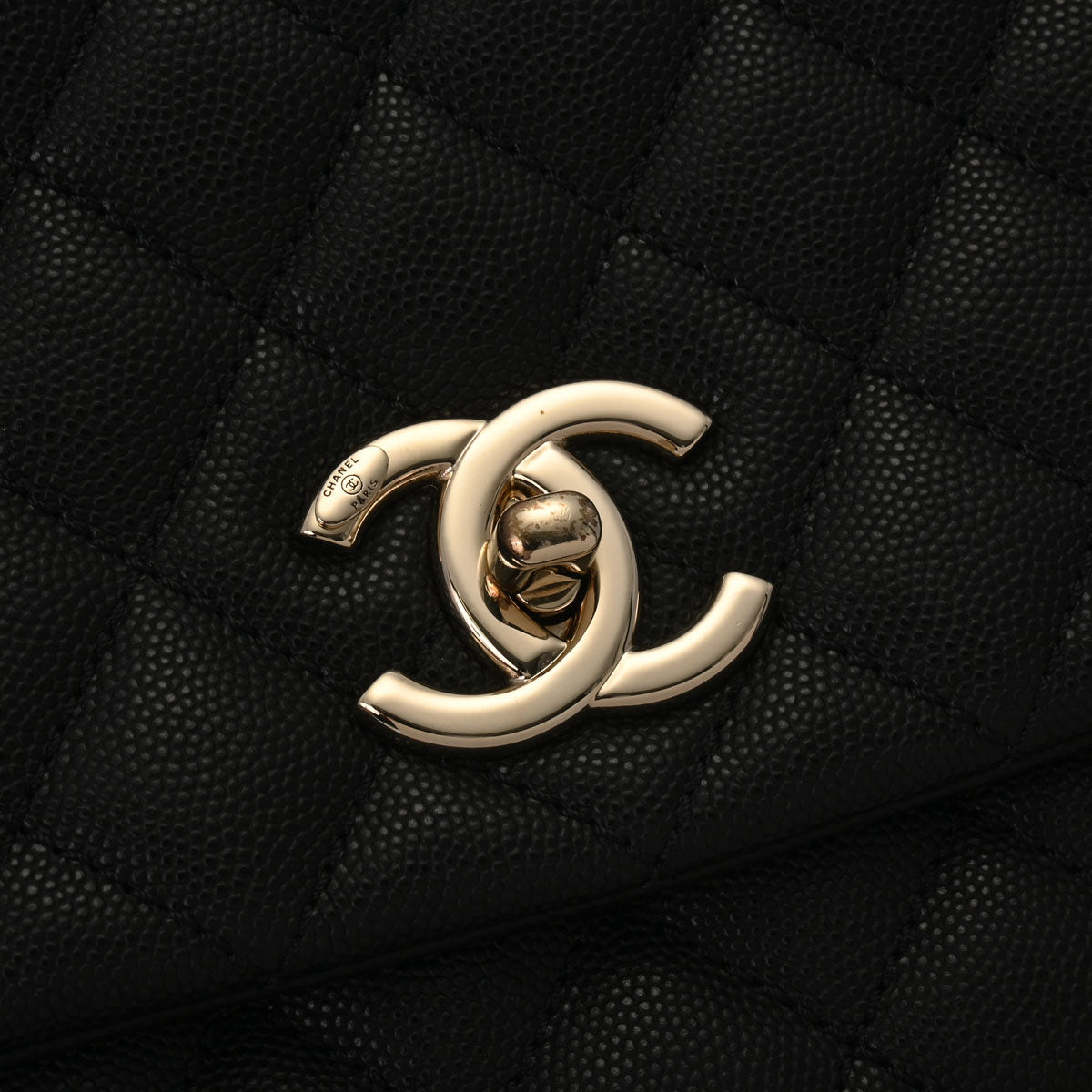 シャネルココハンドル 29 42976 ブラック シャンパンゴールド金具