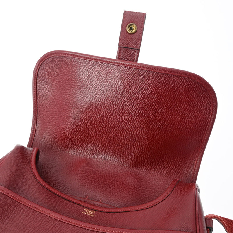 エルメスヌメア ルージュアッシュ ゴールド金具 ○S刻印(1989年頃)刻印