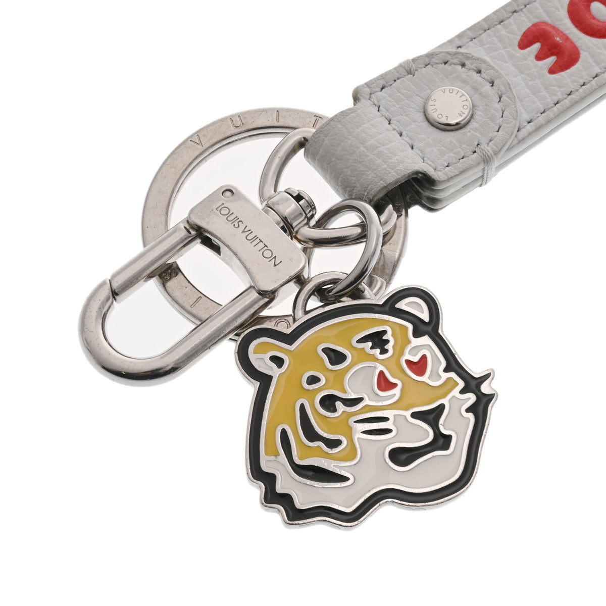 ルイヴィトンドラゴンヌ LVMADE NIGOコラボ バッグチャーム 白/赤