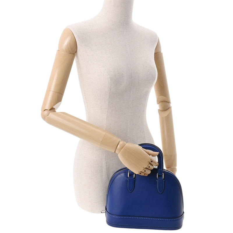 コーチレヴェル バッグ24 2way ブルー シルバー金具 レディース レザー