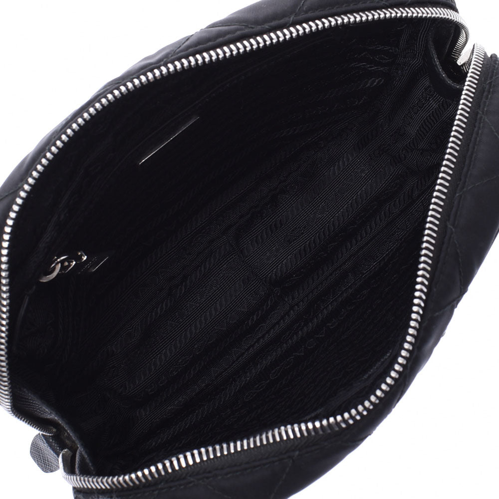 プラダチェーンバッグ 2WAY 黒 シルバー金具 レディース ハンドバッグ