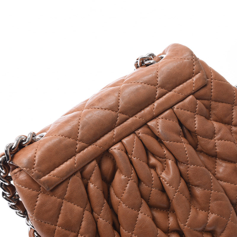 シャネルチェーンアラウンド 14143 キャメル シルバー金具 レディース