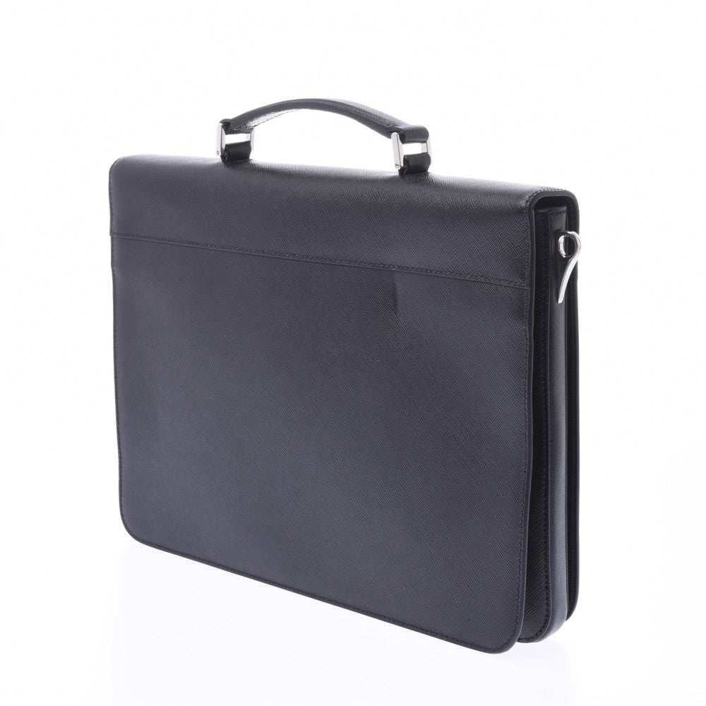 プラダブリーフケース 黒 メンズ ビジネスバッグ PRADA 中古 – 銀蔵