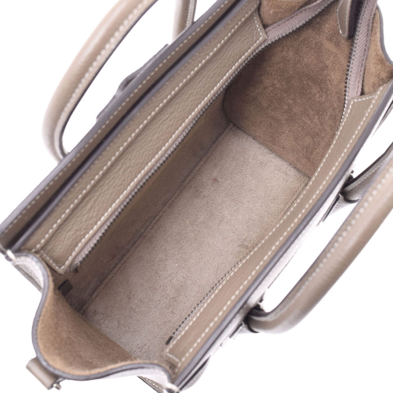 セリーヌラゲージ ナノショッパー 2WAYバッグ グレー レディース