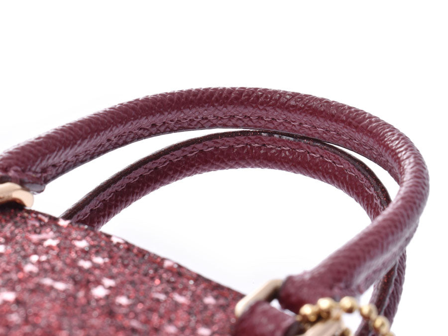 コーチ 2WAYショルダーバッグ ミニシエラ ボルドー系 F22891