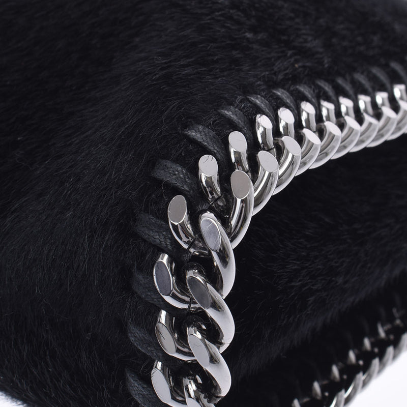 ステラマッカートニーファラベラ チェーンバッグ 黒 シルバー金具