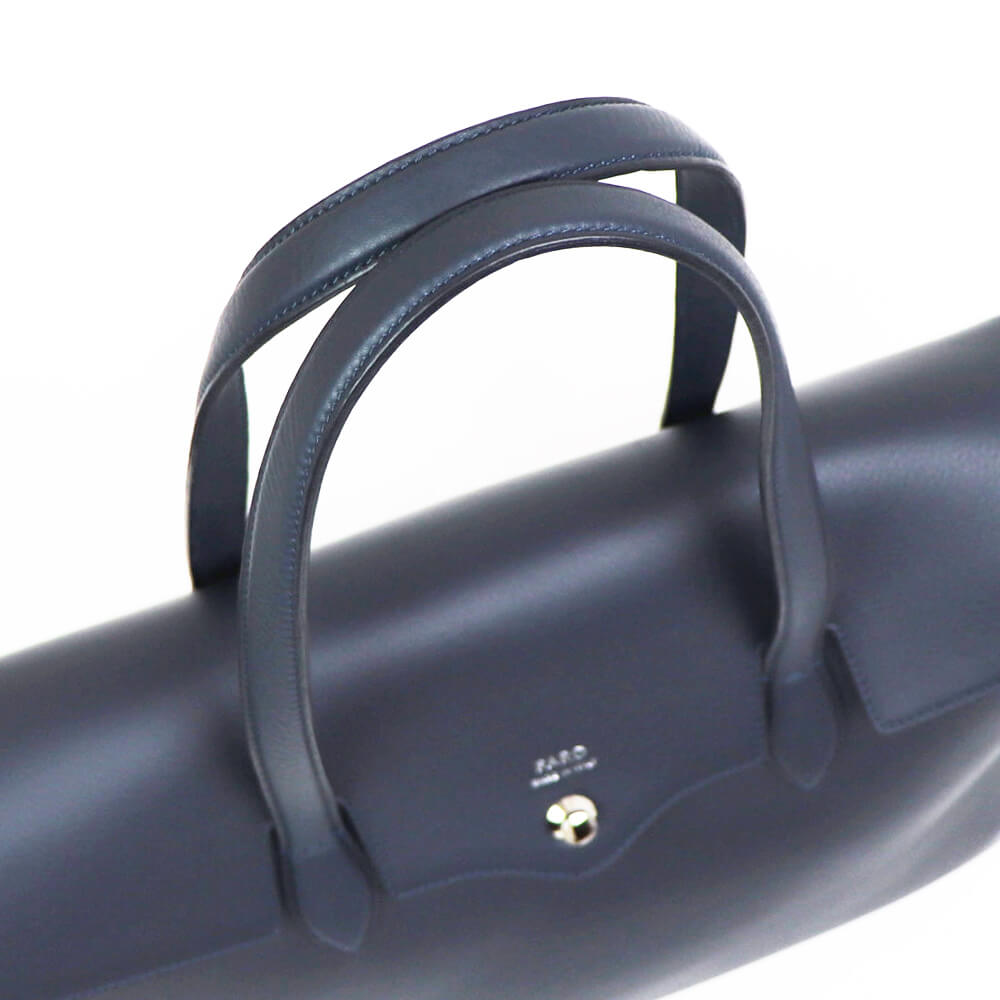 FARO（ファーロ）FRATELLI MOUSSE フラップトートバッグ【ネイビー