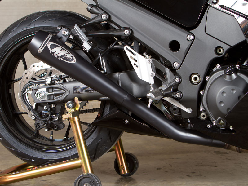 M4 Exhaust ZX-14 2012-2026 デュアルスリップオン Retro-Drag ブラック