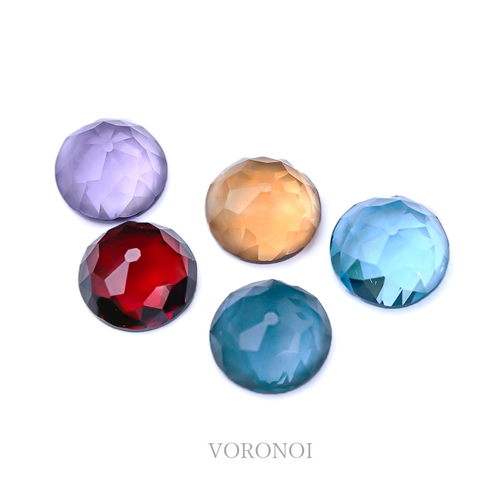 約7mm ラウンドフラワーカット 天然石ルース 全9種｜ガーネット
