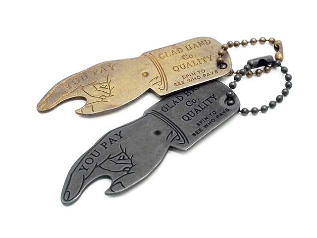 全2色【GLAD HAND/グラッドハンド】「You Pay Spinner Key Holder/ユー