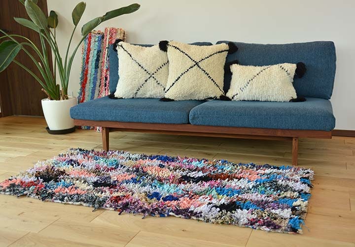 モロッカンラグ／ボシャルウィット004（165cm×80cm） | モロッコ