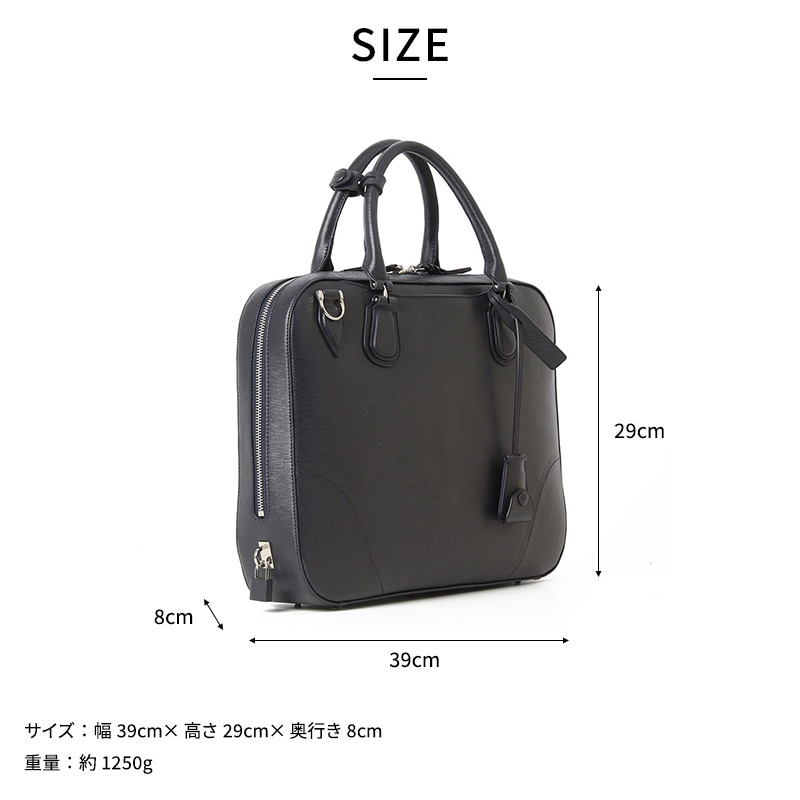 Pid 2wayレザーブリーフケース cloche メンズビジネスバッグ