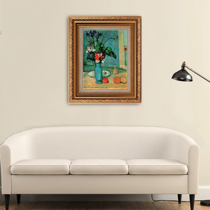 青い花瓶 【8号】 ポール・セザンヌ 【 額縁が選べる 額入り 複製画