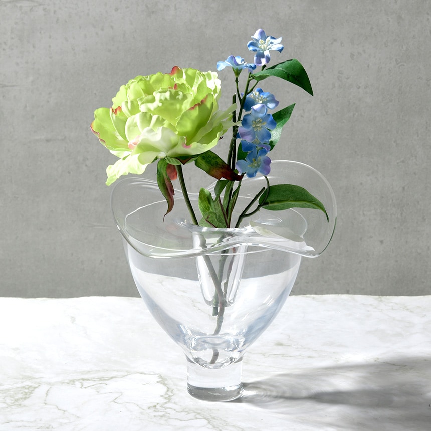 Sghr スガハラ フラワーベース 花瓶 花瓶のふた volubilis あさがお