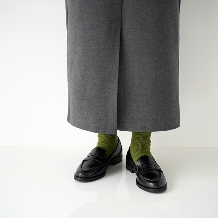 eness エネス ST-1201 カウレザー コイン ローファー レディース 靴