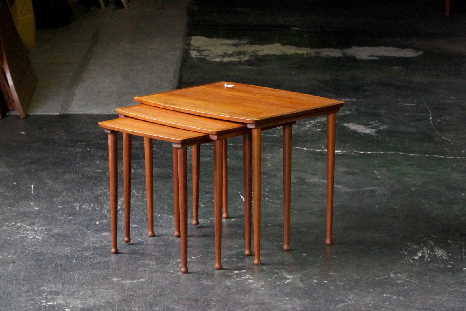 DK19-345 北欧 アンティーク家具 MOBELINTARSIA ネストテーブル