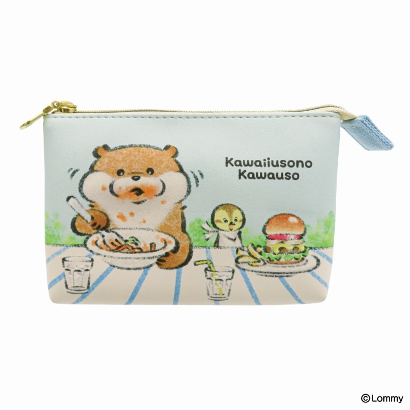 可愛い嘘のカワウソ 3ポケットポーチミニ もぐもぐ | 商品で探す