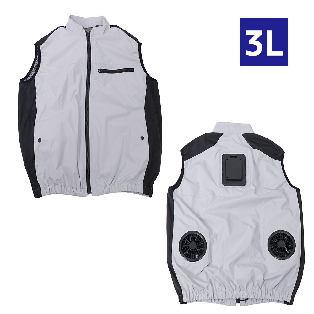 送料無料】圧倒的に冷える「冷蔵服4」フリーサイズ サンコー シルバー