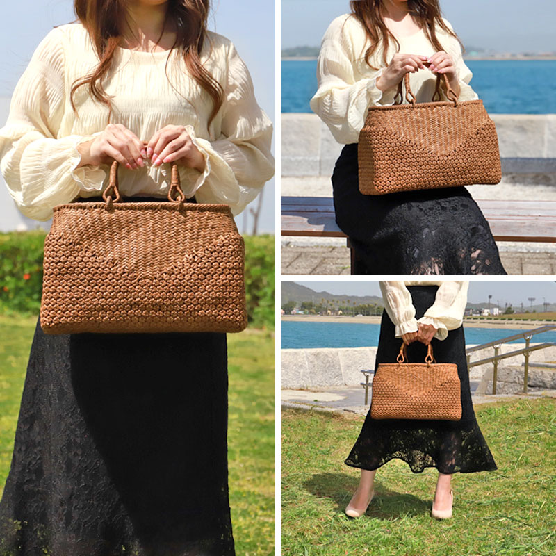 山葡萄 かごバッグ 1年保証付き 内布付き 山ぶどう やまぶどう 蔓 天然