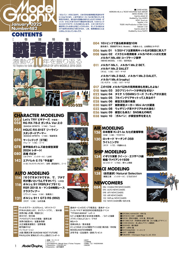 月刊モデルグラフィックス2025年1月号 - MODELKASTEN