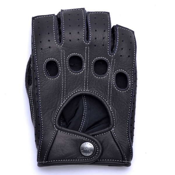 カカザン ドライビンググローブ CACAZAN DDR-070 ブラック シルバー