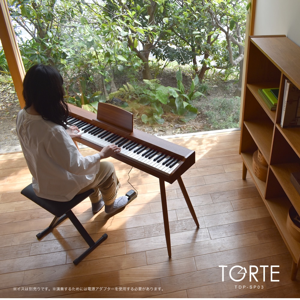 電子ピアノ 88鍵盤 TORTE TDP-SP03 スタンド付きピアノセット【大型