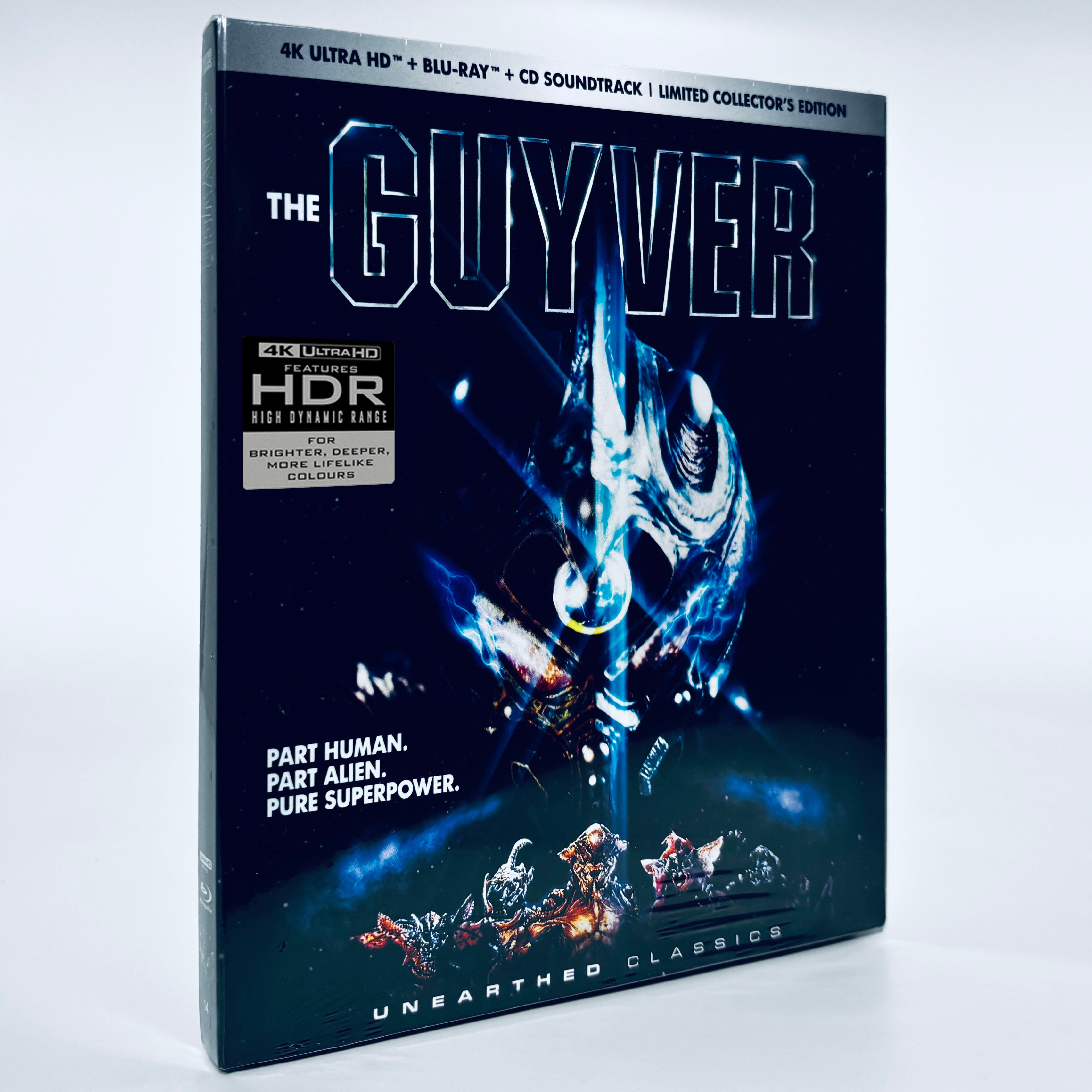 The Guyver 4K Ultra HD Blu-ray UHD 1991 CD Soundtrack Unearthed