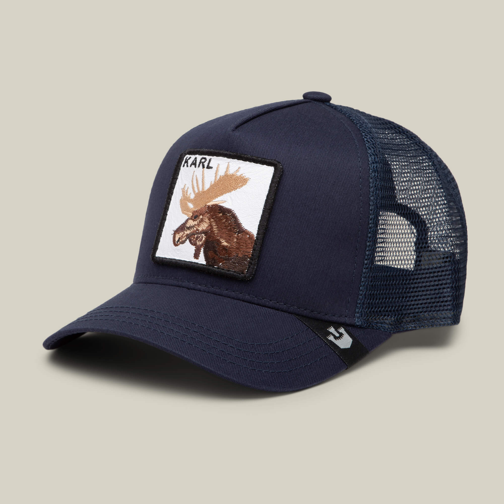 Goorin Karlsson Moose Limited Edition Trucker Hat, Navy, 57