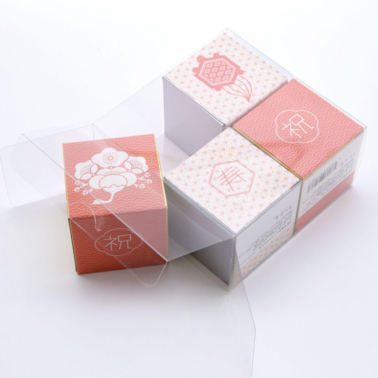 箱茶透明カートンセットのオリジナルノベルティ｜ごえん茶 京都寺町の