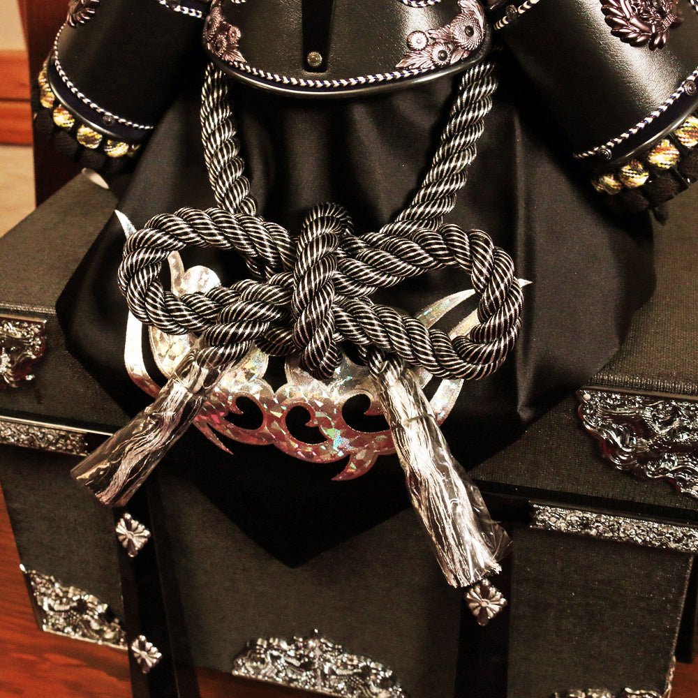 横幅85cm｜着用兜 武将 伊達政宗 黒｜いぶし銀色の渋さが素敵｜五月