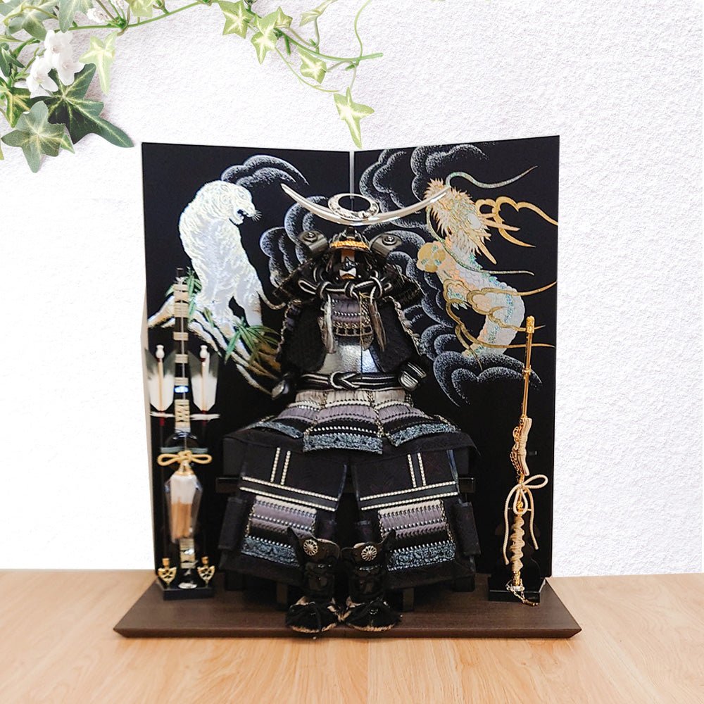 横幅60cm｜小さい五月人形の7号鎧飾り｜ 武将 上杉謙信｜ 五月飾りの