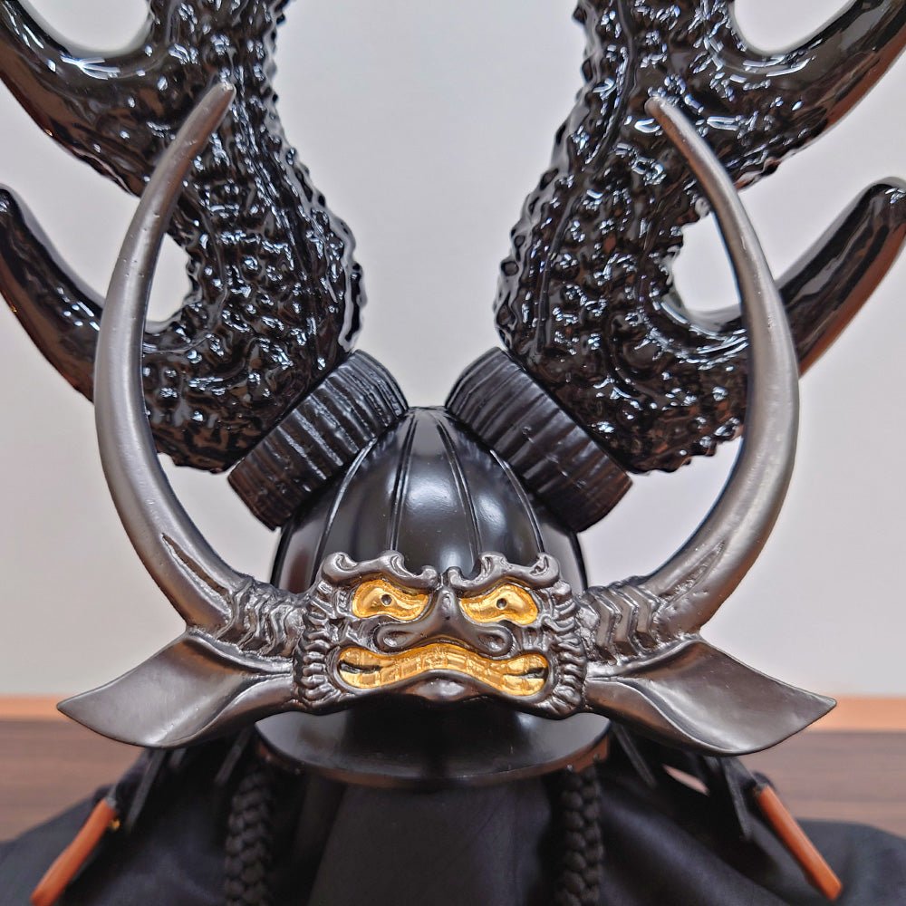 横幅45cm｜鈴甲子雄山作 1/3 本多忠勝 兜 ｜五月人形｜大鹿角の脇立