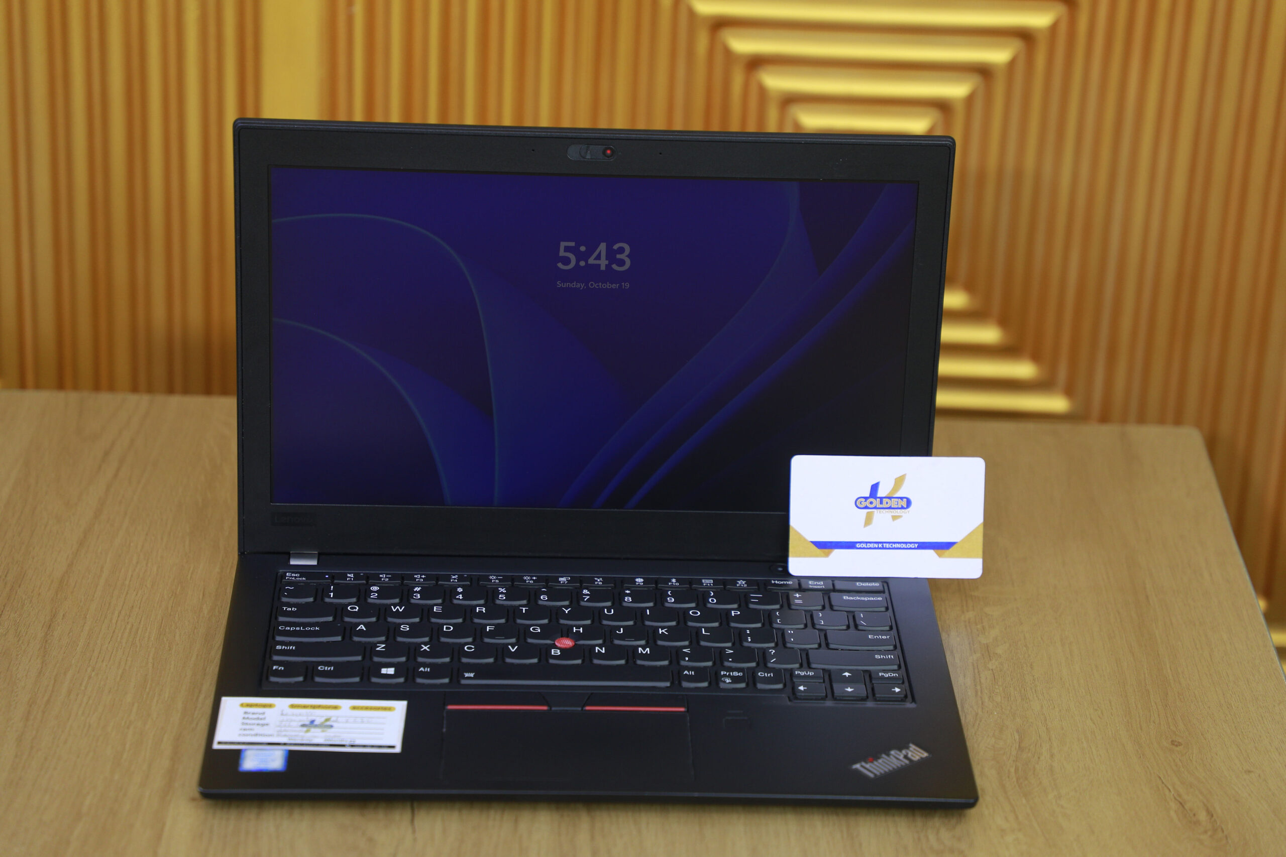 Lenovo ThinkPad X280 (Core i7 / 16GB RAM / 256GB SSD) - Golden K