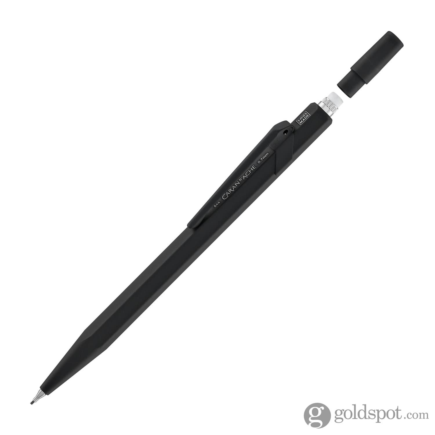 Caran d'Ache Metal Mechanical Pencil in Black Code - Goldspot Pens