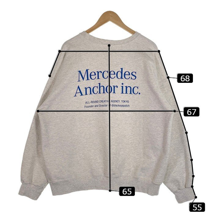 Mercedes Anchor inc. メルセデスアンカーインク プリント スウェット