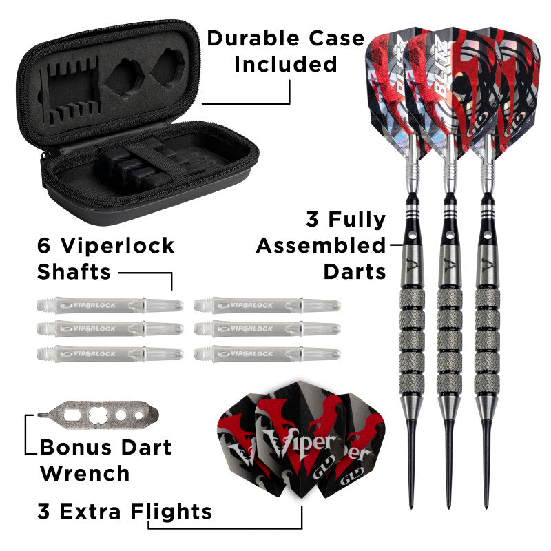 Viper Blitz Darts 95% Tungsten Steel Tip Darts 28 Grams – GLD Products