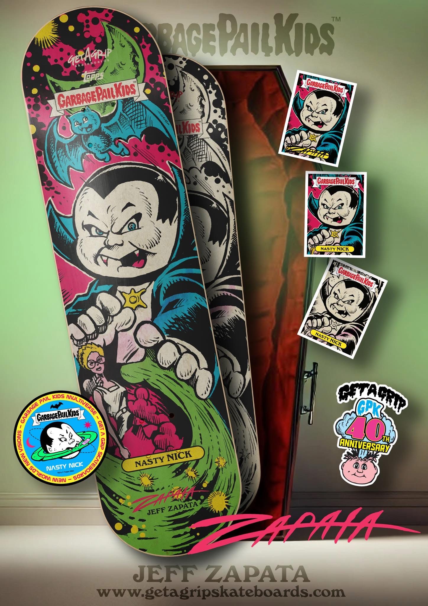 GetAGrip Launches GPK Multiverse Nasty Nick Edition Skateboards